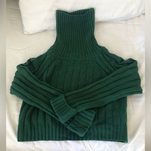 Green crop top Princess Polly sweater